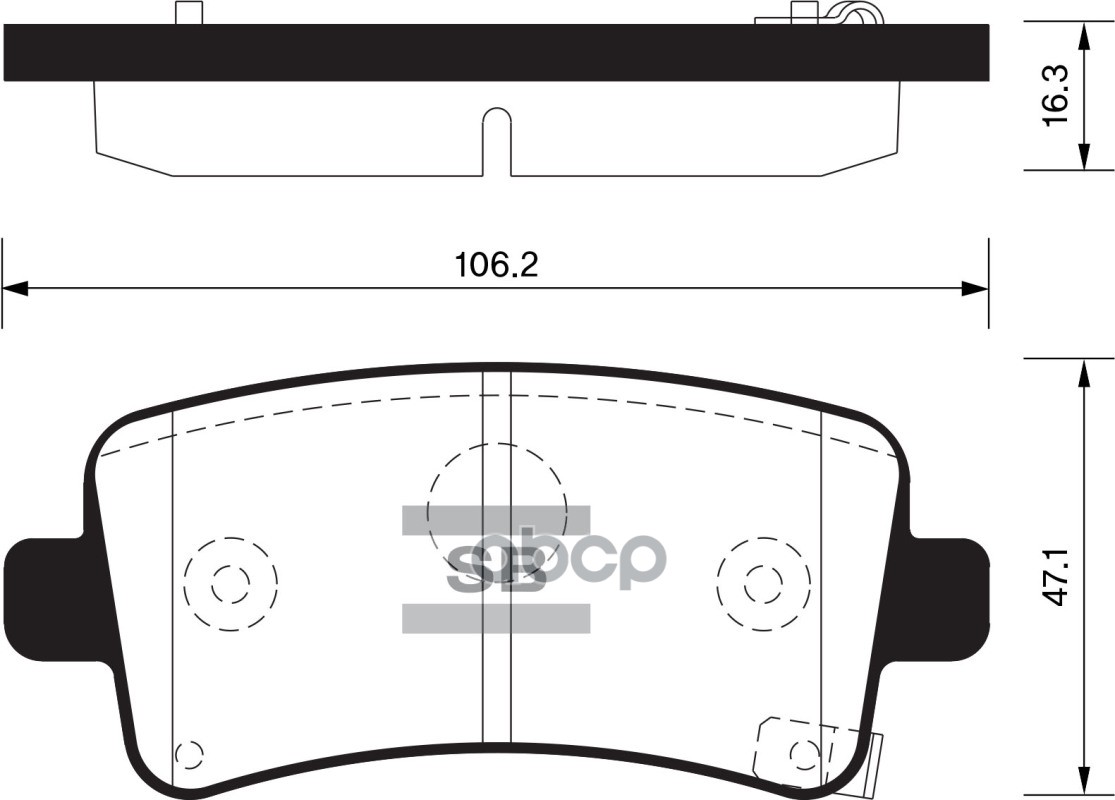 Колодки задние SANGSIN BRAKE SP2135